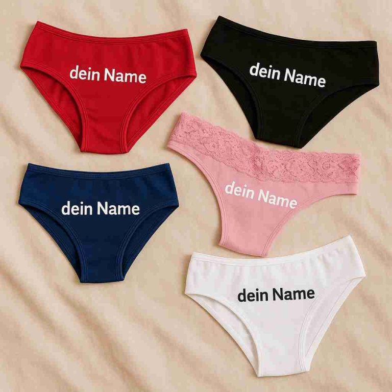 Getragene Slips mit deinem Namen – persönlich, exklusiv & echt Individuell personalisierte Damenhöschen mit Wunschtext – getragen & einzigartig gestaltet